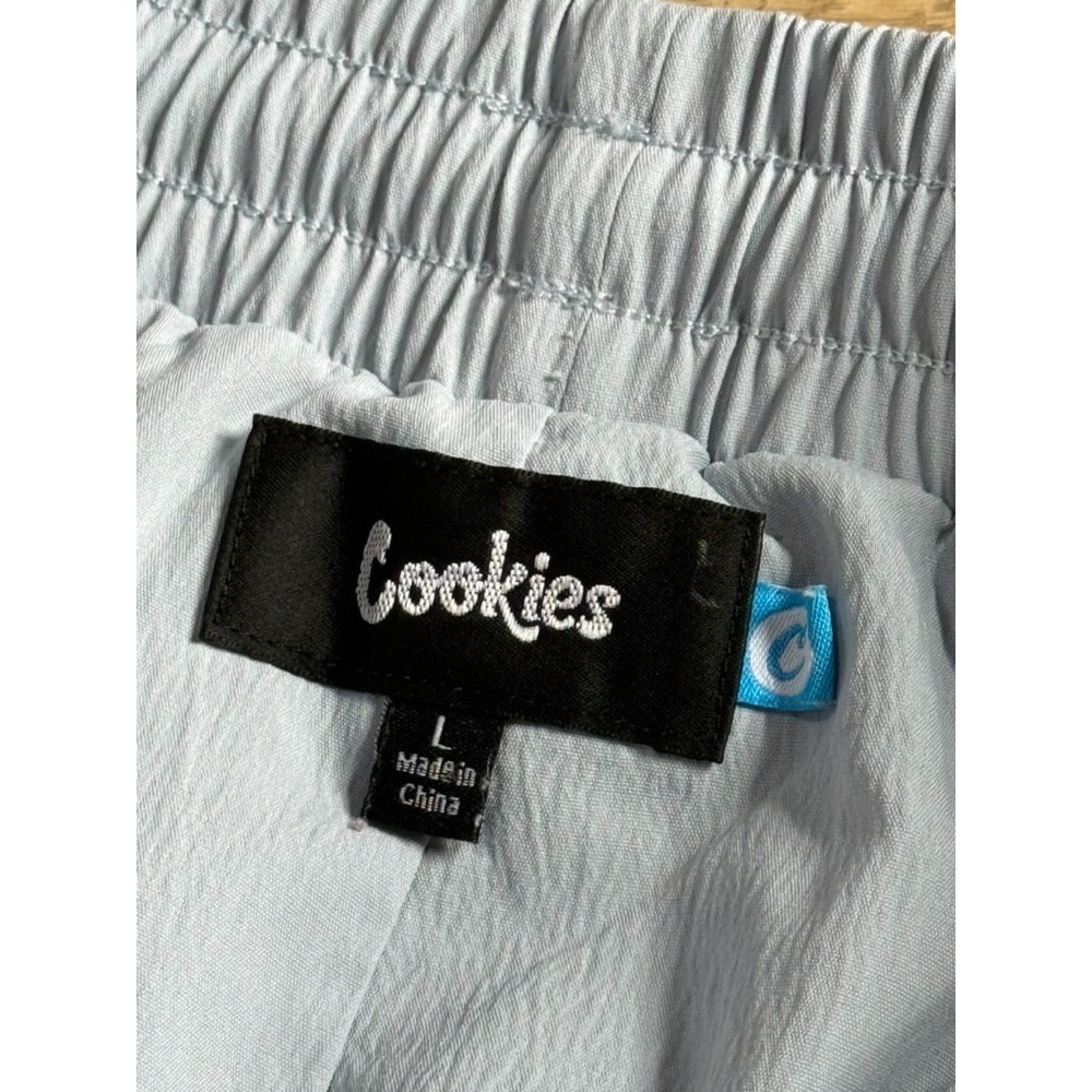 EUC Mens Mainland skate Cookies First Light Crepe Nylon Pants blue jogger size L - Picture 3 of 10